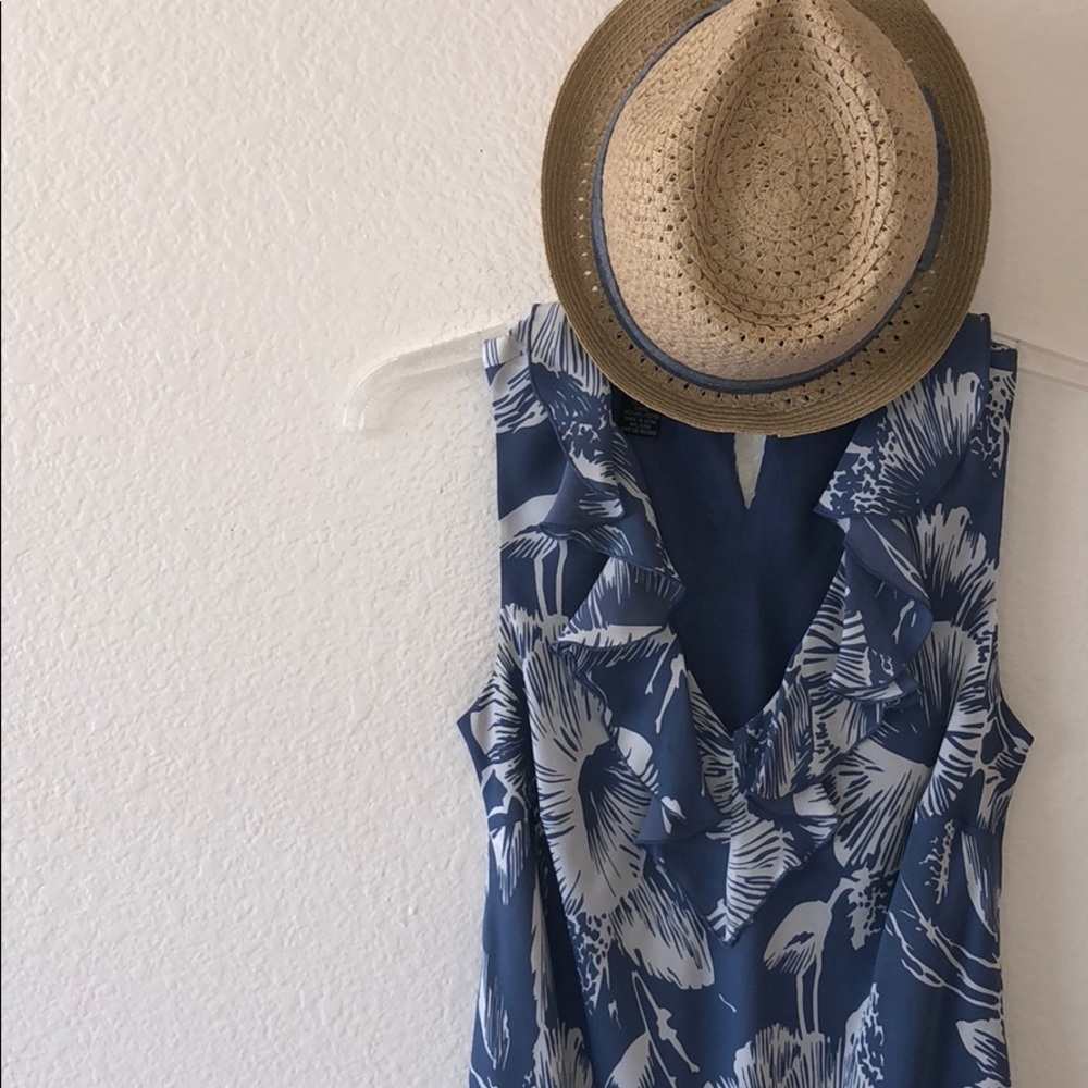 Powder blue floral dress